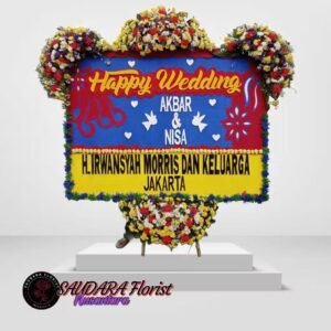 karangan bunga jumbo 2x1,50 bunga 4 titik